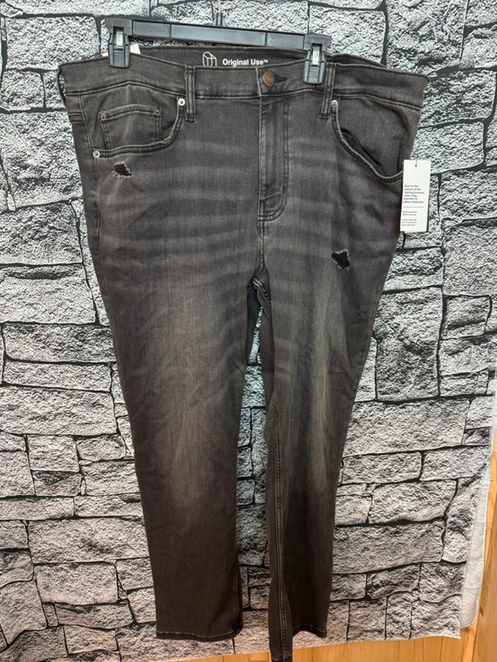 NWT Men’s Original Use Distressed Slim Taper Jeans - 40x30